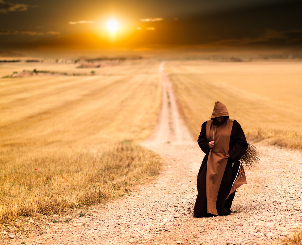 down the path
